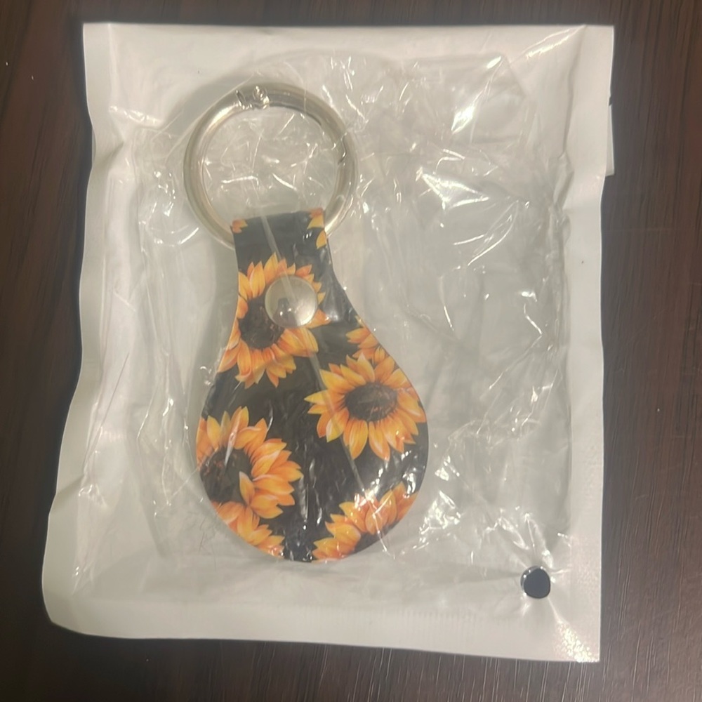 Sunflower AirTag cover case keychain